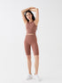 LC Waikiki Women's Straight Elastic Waist Seamless Shorts Tights